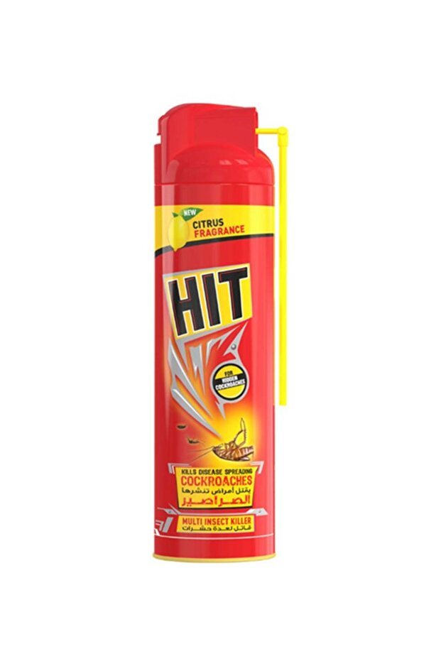 HIT Cockroach & Insect Killer Spray – Red/Yellow, 400ml