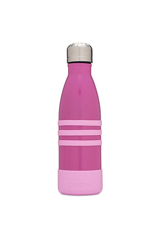 Stainless Steel Triple Insulated Water Bottle 14 oz/420 ml - Pacific Pink with Stainless Stee