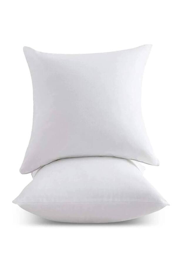 45X45 cm 350 Gr Silicone Filled Throw Pillow Insert – Plump, Soft, and Shape-Preserving Decorative Inner Cushion