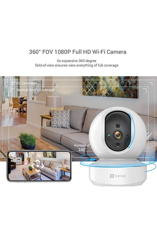 (Ezviz) Smart Home Camera 4MP CS-TY1 Compatible with JK Vision BNC - 3