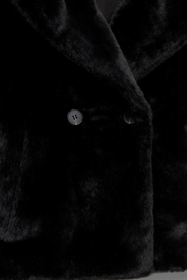 Kısa suni kürk kaban - 7