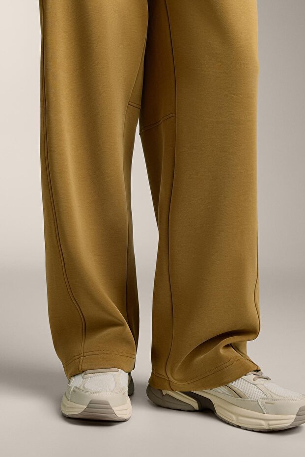 Modal brushed düz paça pantolon - 5