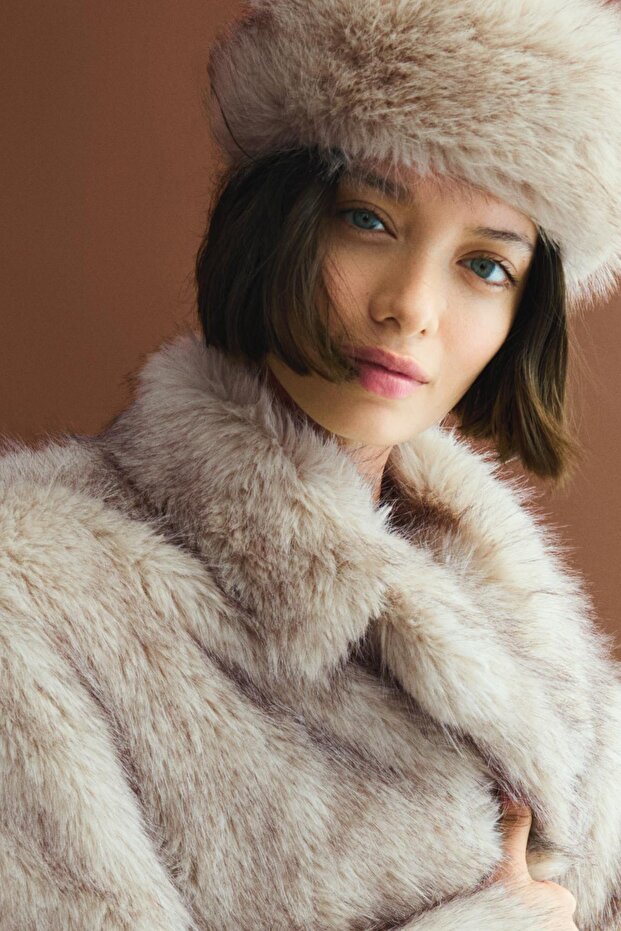 Suni kürk şapka - 3