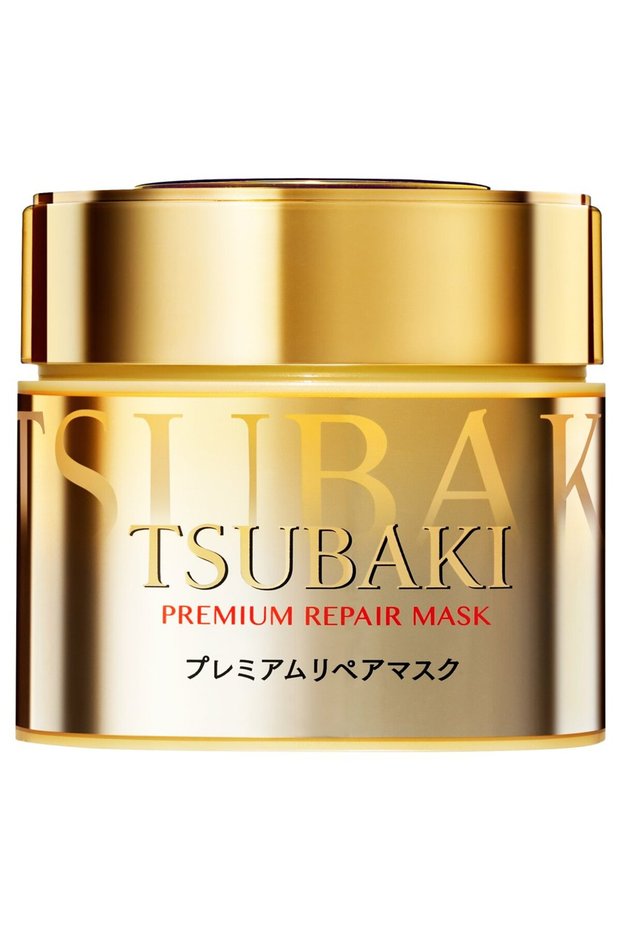 Shiseido Tshubaki Premium Repair Hair Mask - 2017 (Green Tea Set), 180 g (Pack of 1)