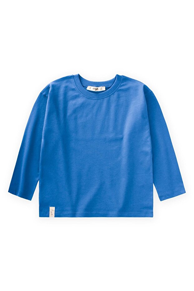 Εποχιακό μπλουζάκι Basic 2-10 ετών Μπλε - 1