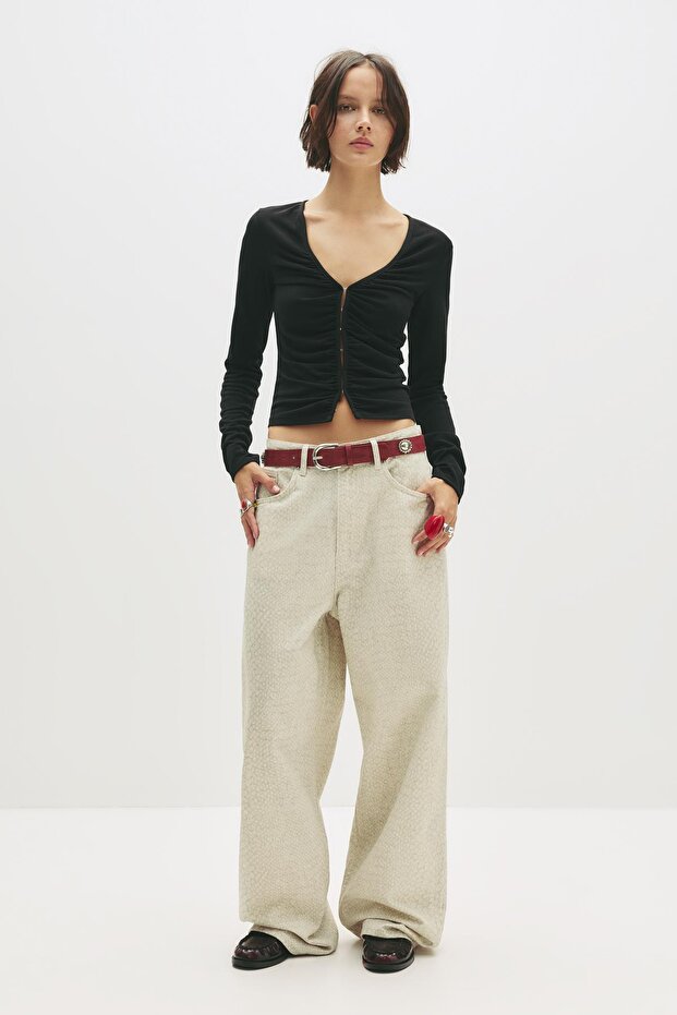 Uzun kollu çıtçıtlı top - 5