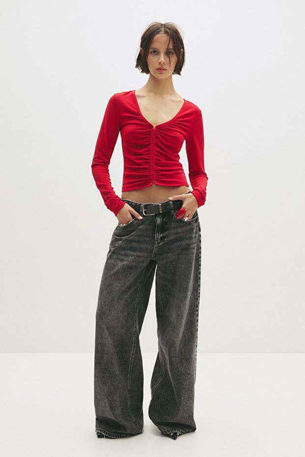 Uzun kollu çıtçıtlı top - 4