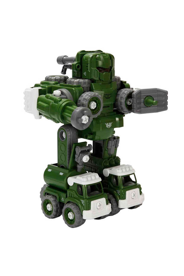 5in1 Sesli ve Işıklı Sök Tak Robot - Yeşil - 3