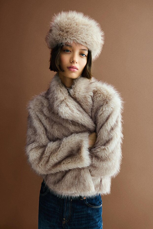 Suni kürk şapka - 1