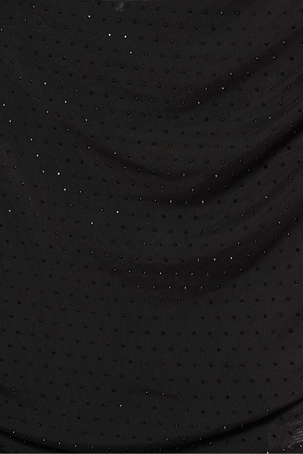 Drapeli asimetrik taşlı body - 7