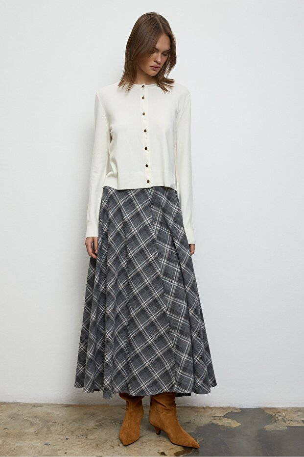 Mina Hırka Beyaz - 6