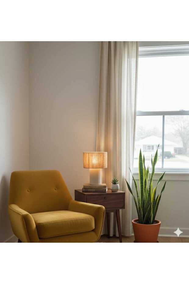 Wicker Macrame Modern Design Macrame Rope Lampshade Decorative Lamp Lampshade Table Lamp - 2