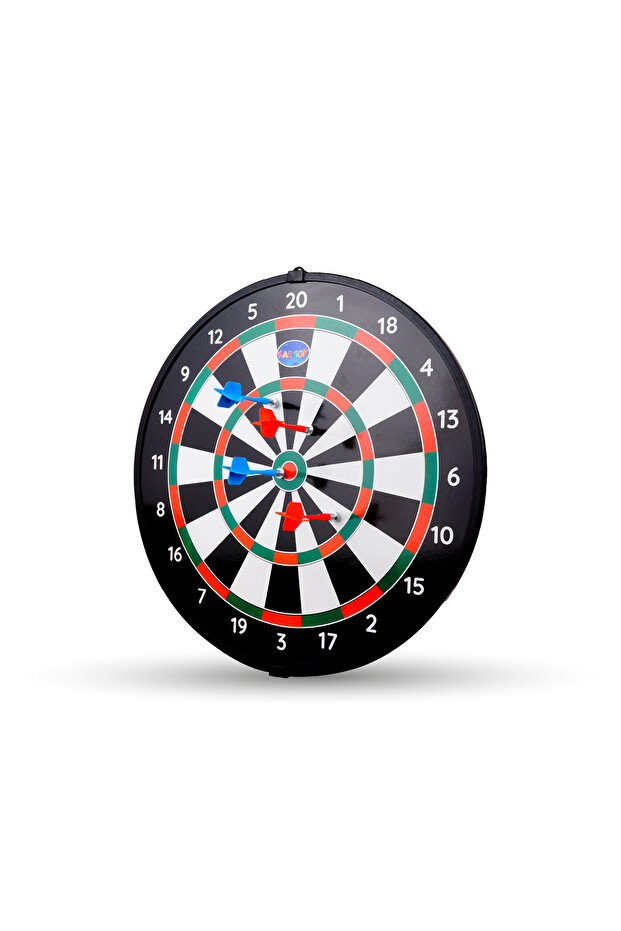 4 Oklu Mıknatıslı Profesyonel Dart Seti Çift Yönlü Manyetik Dart Askılı Dartboard - 2