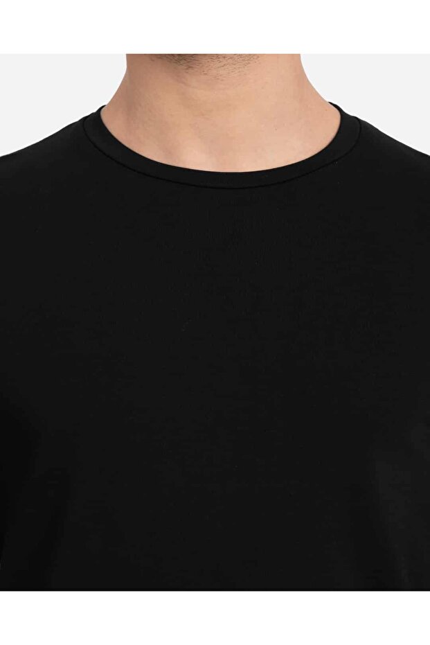 AD Erkek Siyah Basic Sweatshirt - 6