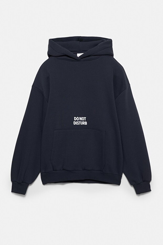 Kapüşonlu kedi grafik desenli sweatshirt - 6