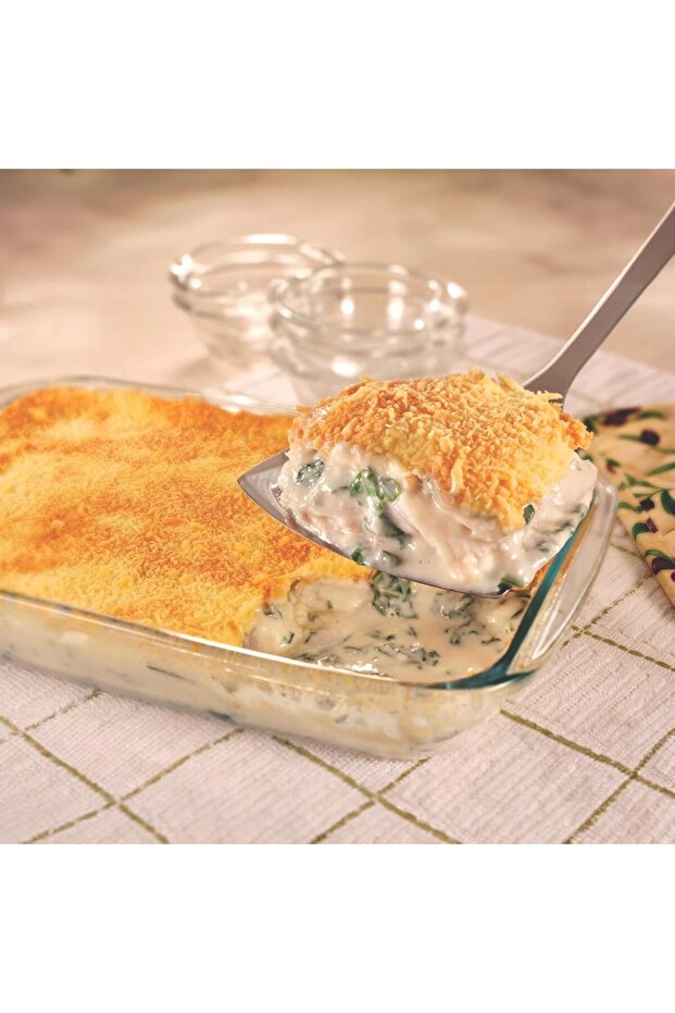 محمصة زجاجية مستطيلة متوسطة الحجم سعة 2.2 لتر - شفافة - 5