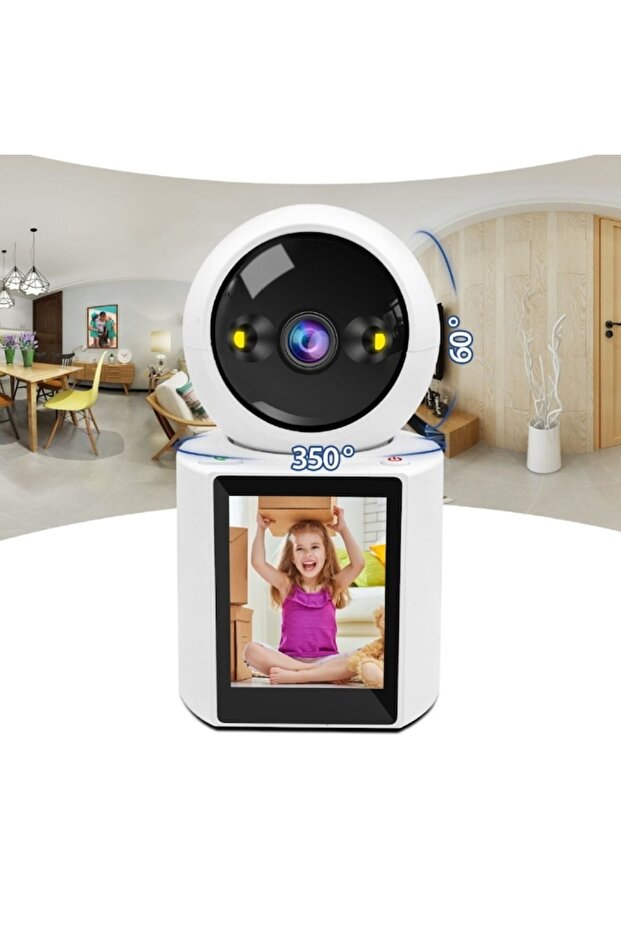 Baby Monitor Camera, 2K Resolution, 3'' UltraHD Screen, Two-Way Video Calls, Wi-Fi App Control - 2