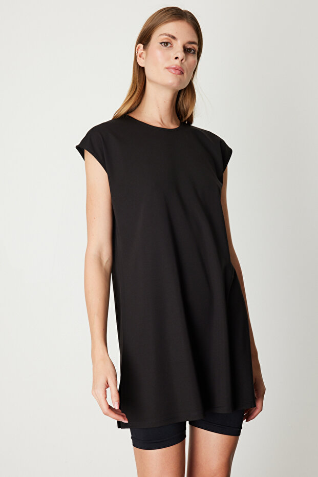 Crew Neck Basic Tunic - 2