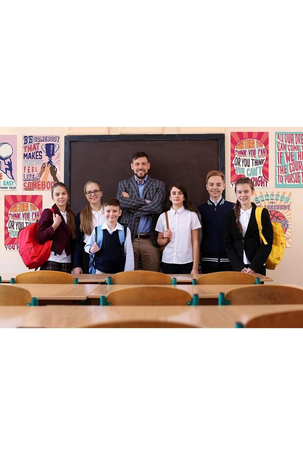 ® Growth Mindset Posters for Middle and High School Classroom Decorations-15 x 22”