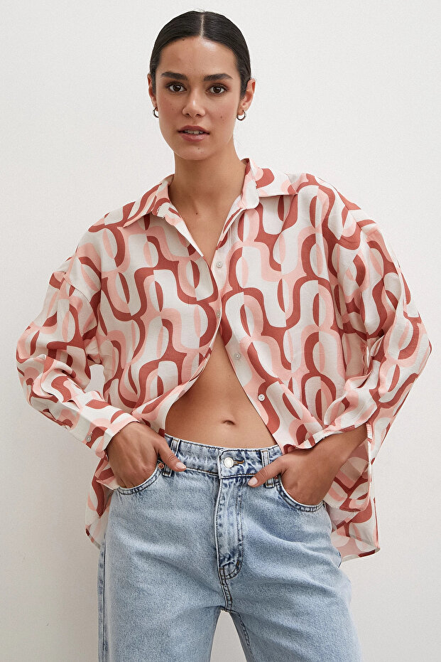 90'lar Pop Gömlek Krem - 2