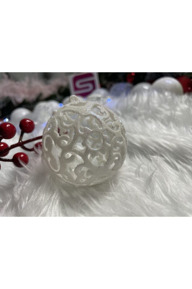 Коледна украса - Бяло - 6