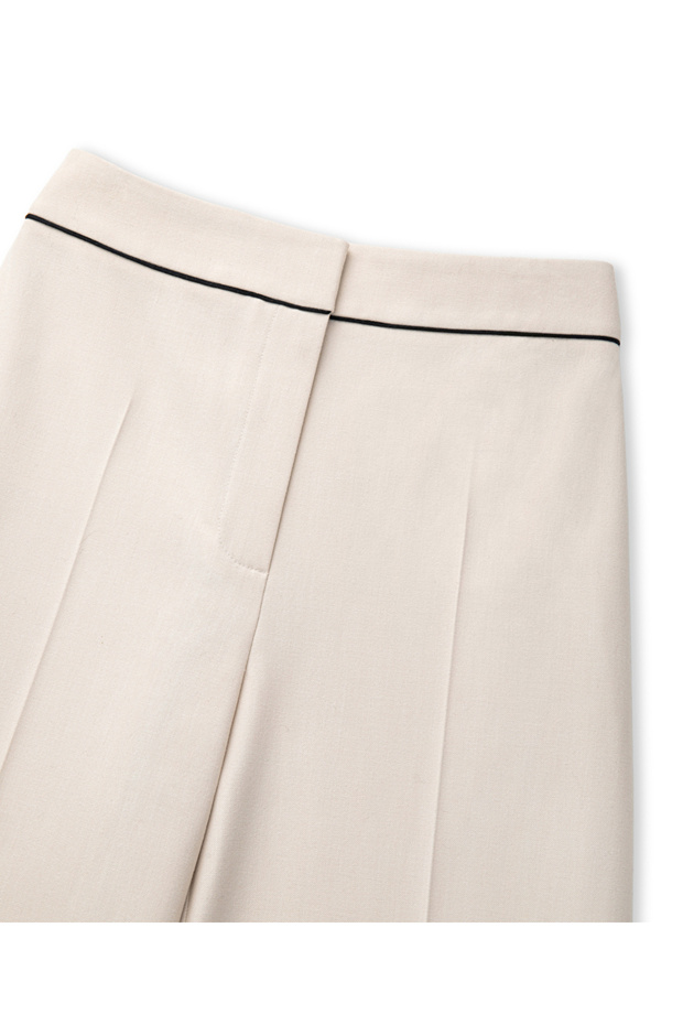 Kontrast biyeli pantolon - 4