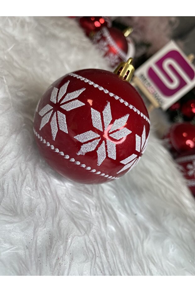 Коледна украса - Червено - 10