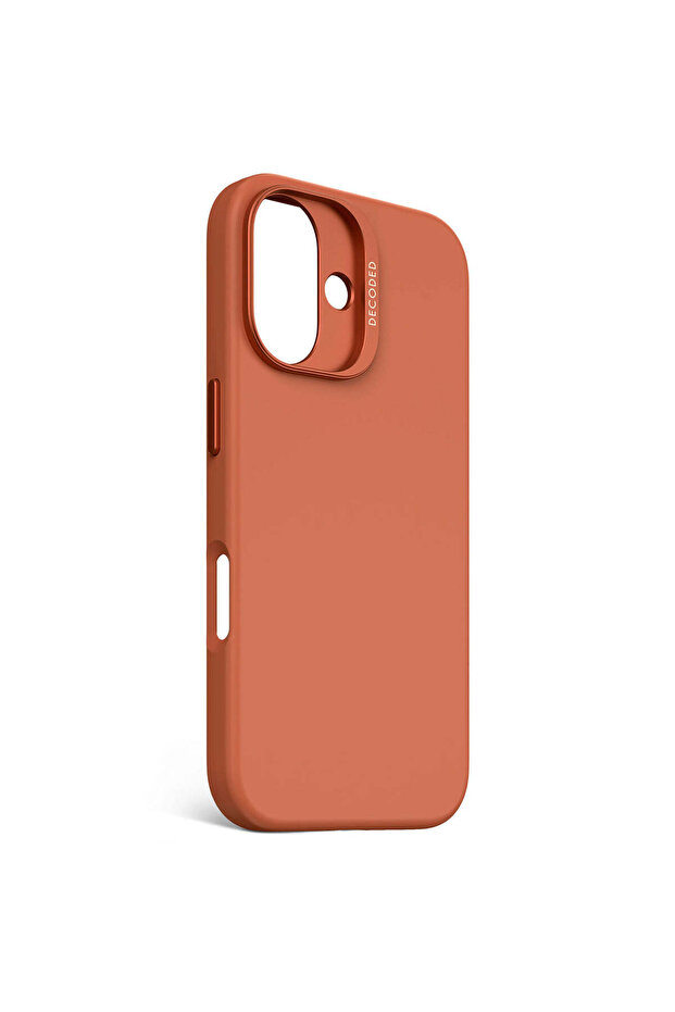 DECODED silicone protective case for iPhone 16, Orange - 9