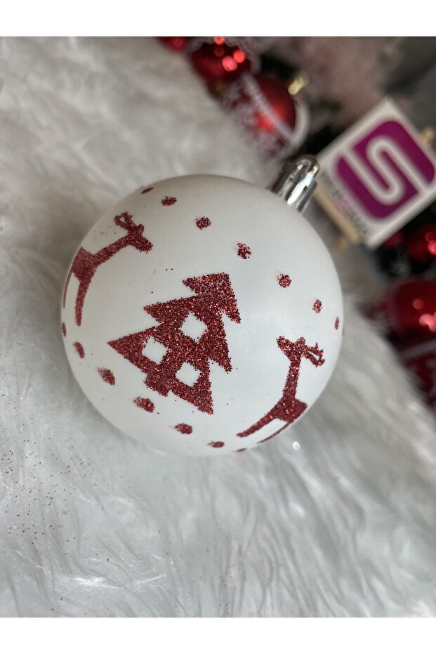 Коледна украса - Червено - 8