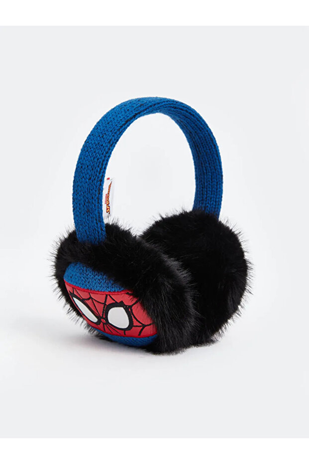 Lcw Accessories Blue Spider-Man Printed Boys' Plush Headphones