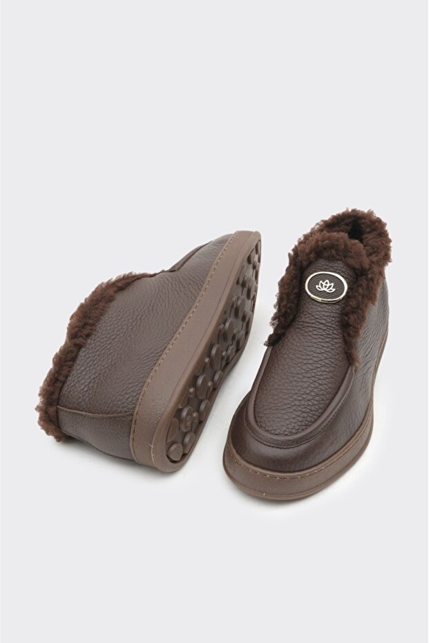 Bilekte Hakiki Deri Kadın Bot - 5