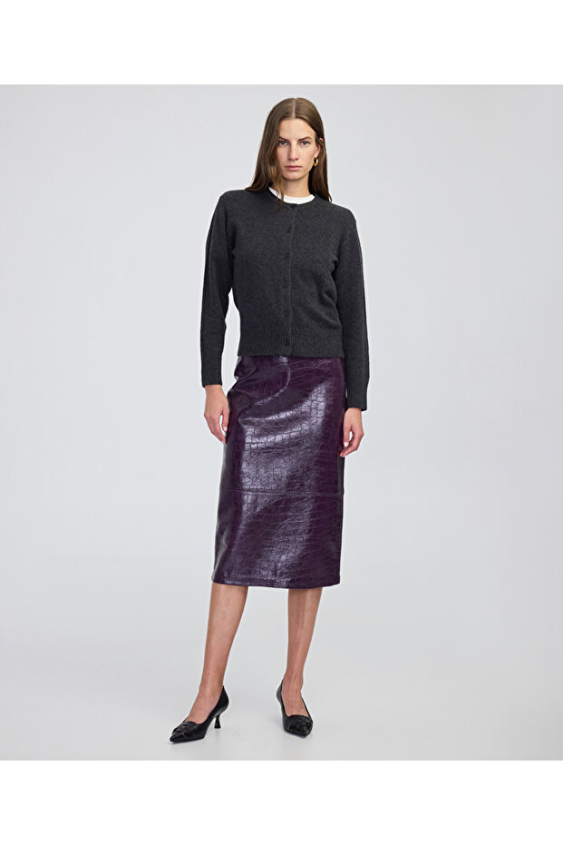 Basic triko hırka - 5