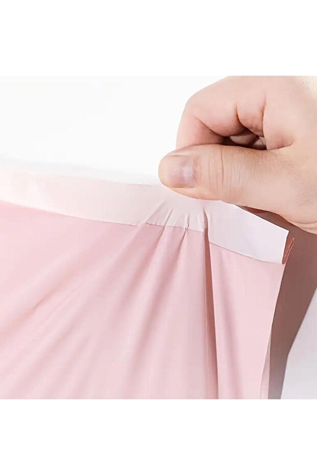 Kargo Poşeti, E ticaret Poşeti, Paketleme Poşeti, Cepsiz Kargo Poşeti, Pembe 25x35 (100 Adet) - 7