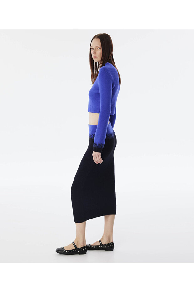 COLORBLOCK MİDİ ETEK - 2