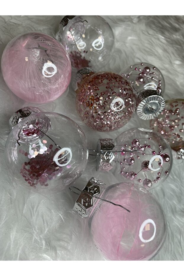 Коледна украса - Розово - 4