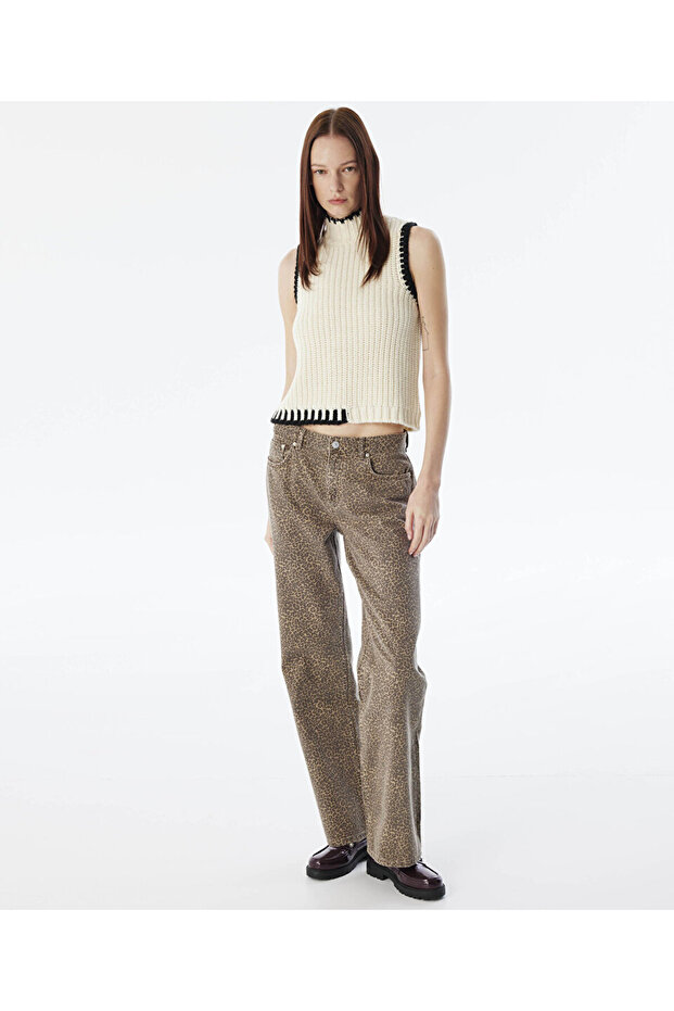 KONTRAST ŞERİTLİ SÜVETER - 4