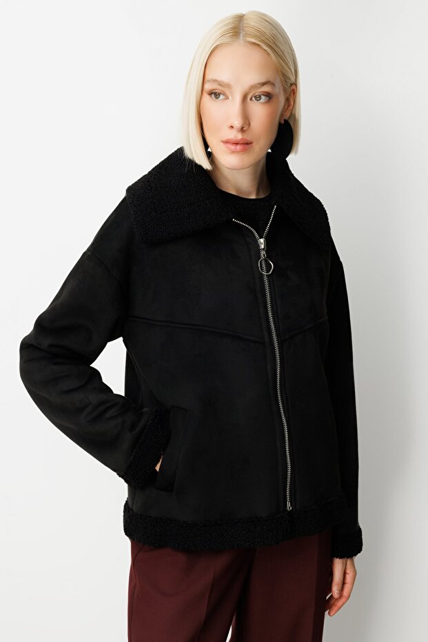 Teddy Kumaş Mont - 3