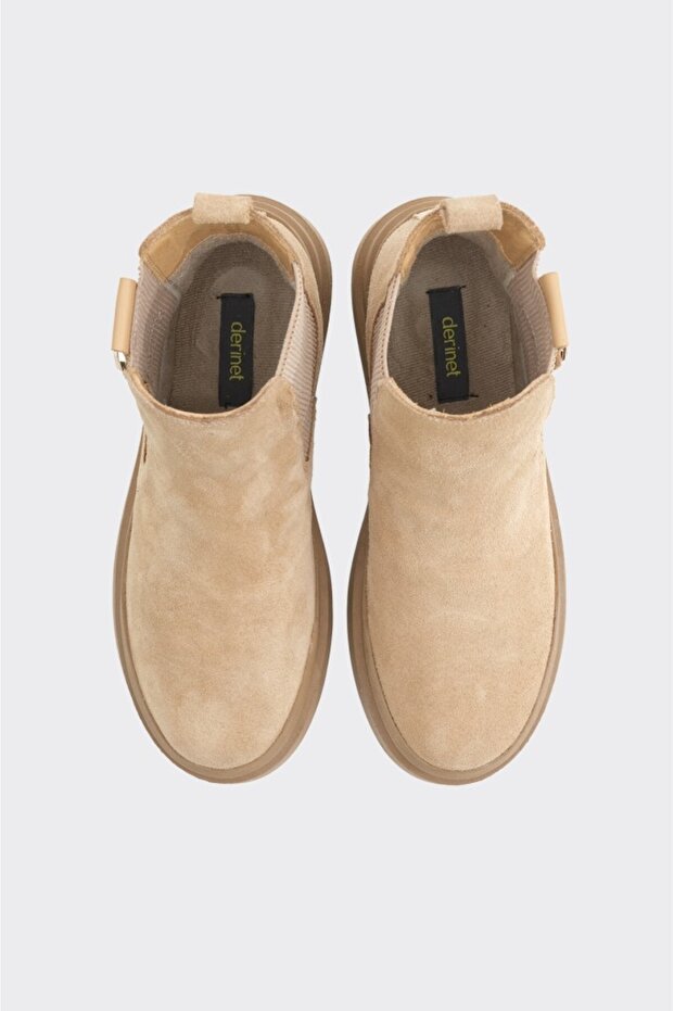 Düz Taban Hakiki Deri Kadın Bot - 3