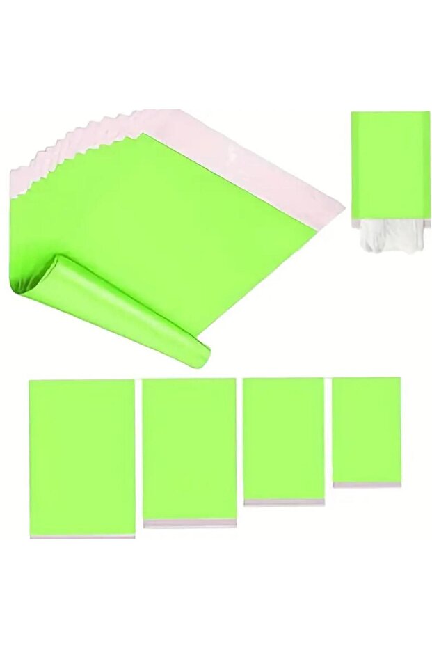 Kargo Poşeti, E ticaret Poşeti, Paketleme Poşeti, Cepsiz Kargo Poşeti, Yeşil 25x35 (100 Adet) - 3