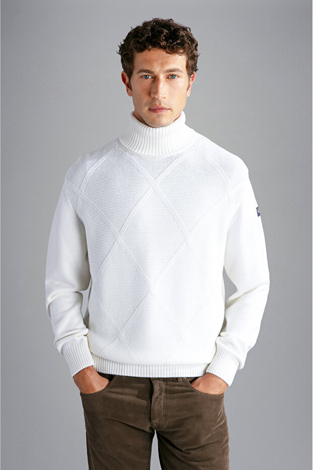 MEN'S WOOLLEN TURTLENECK - 1