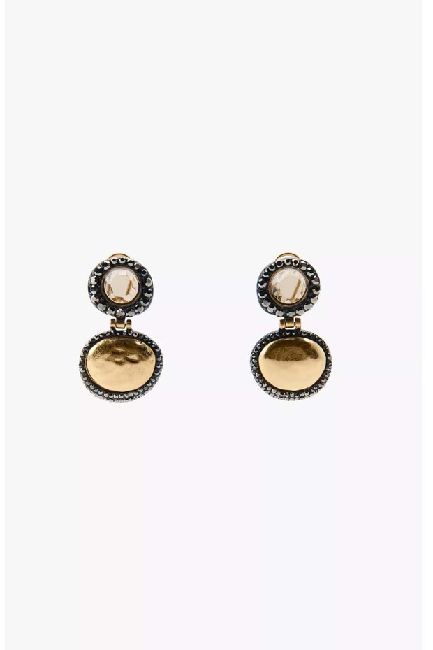 Zr Model Shiny Stone Earrings