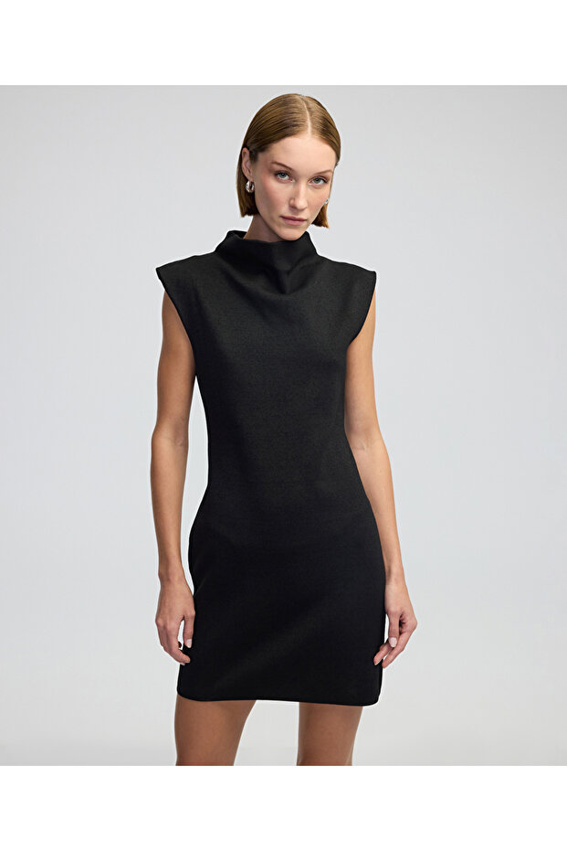 Triko mini elbise - 1