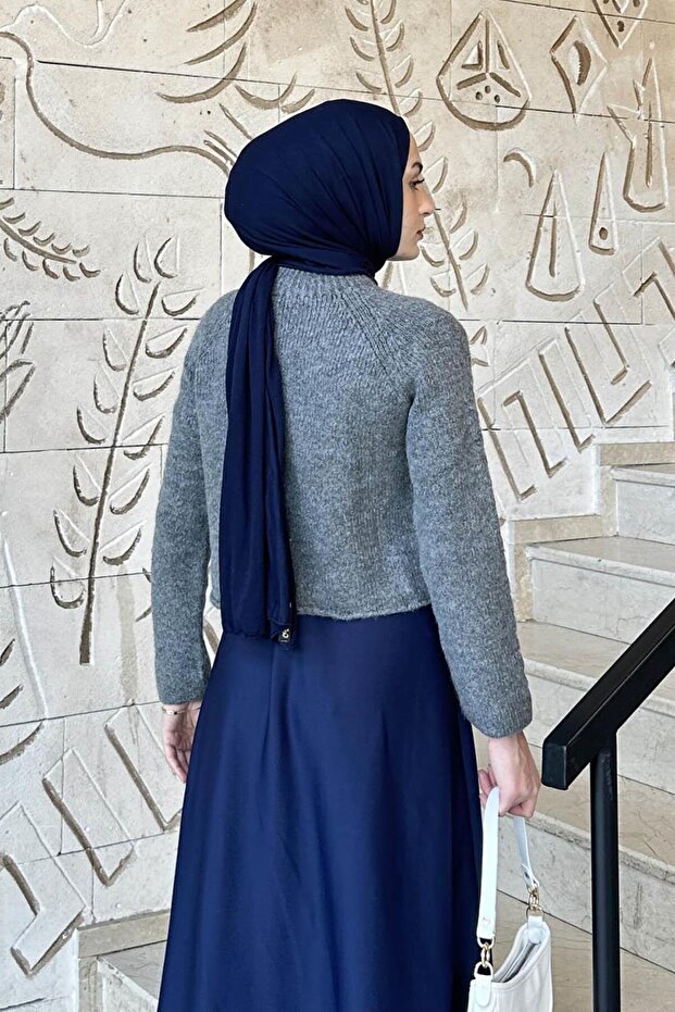 سترة محبوكة أنثراسيت - 4