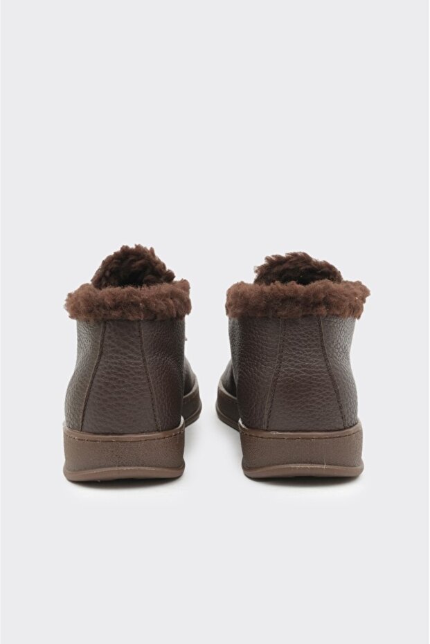 Bilekte Hakiki Deri Kadın Bot - 4