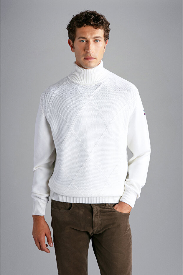 MEN'S WOOLLEN TURTLENECK - 2