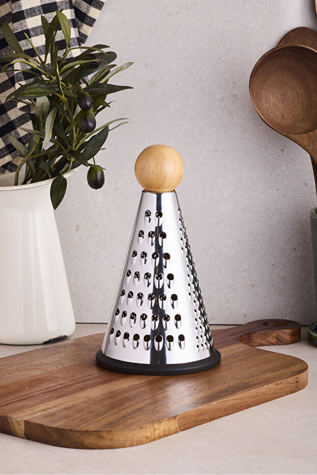Grattugia Bambu Handle Grater 20 cm Conical Multifunctional Kitchen Grater - 1