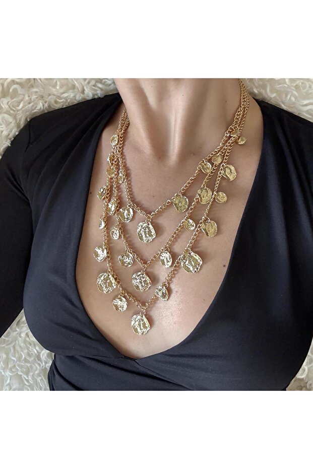 Marka 3lü Pul Kolye - 1