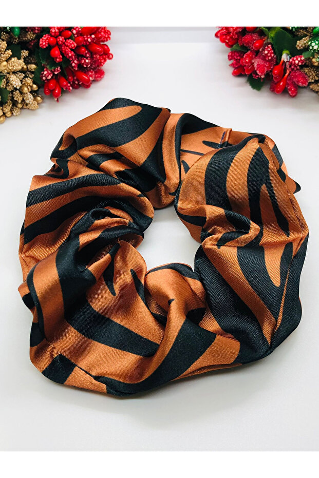 Satin Rubber Ring Buckle Leopard Pattern Buckle - 3