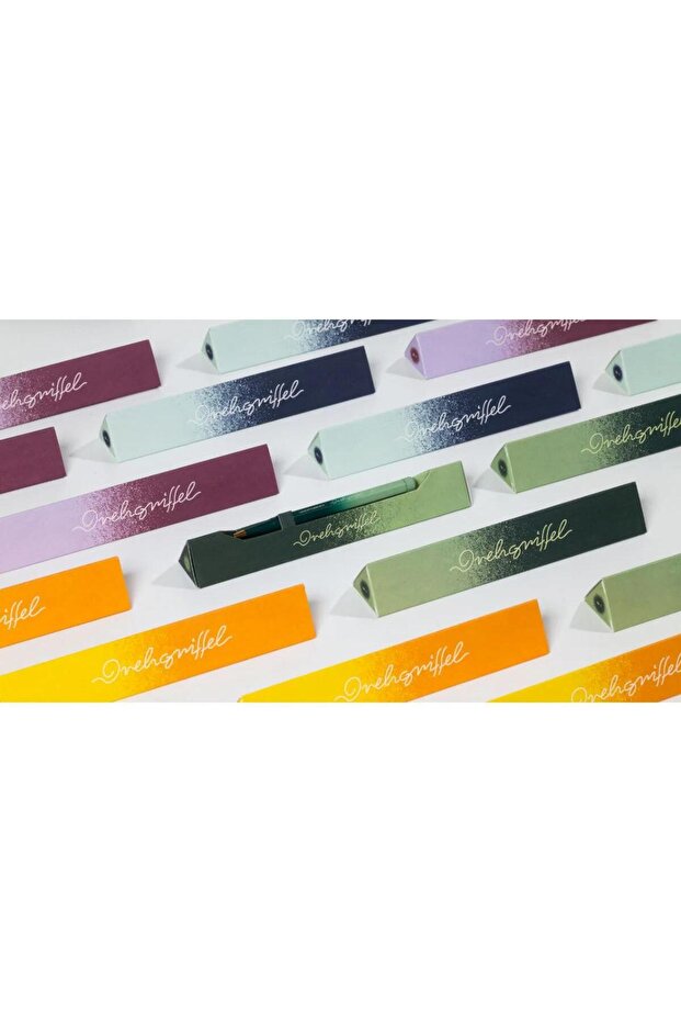 Drehgriffel Nr. 1 Tükenmez Kalem - 2025 Limited Handmade Gradient Edition Port Red / - 3