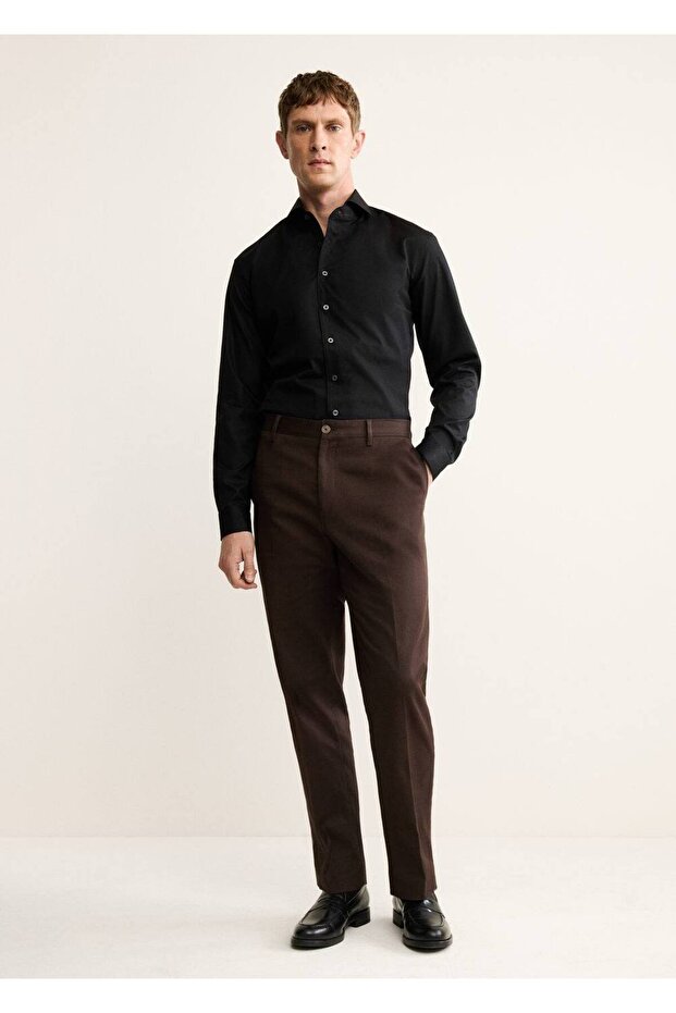 Regular kesim %100 pamuklu gömlek - 2